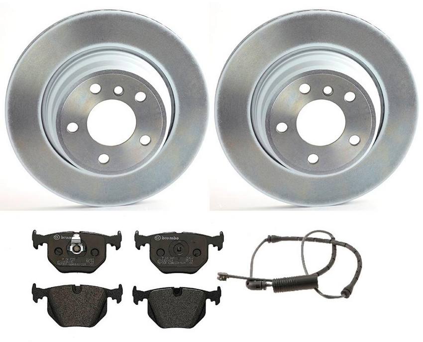 BMW Land Rover Brake Kit - Pads and Rotors Rear (324mm) (Low-Met) SFP500210 - Brembo 2858938KIT